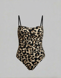 Cheetah Print Ruched Bodysuit