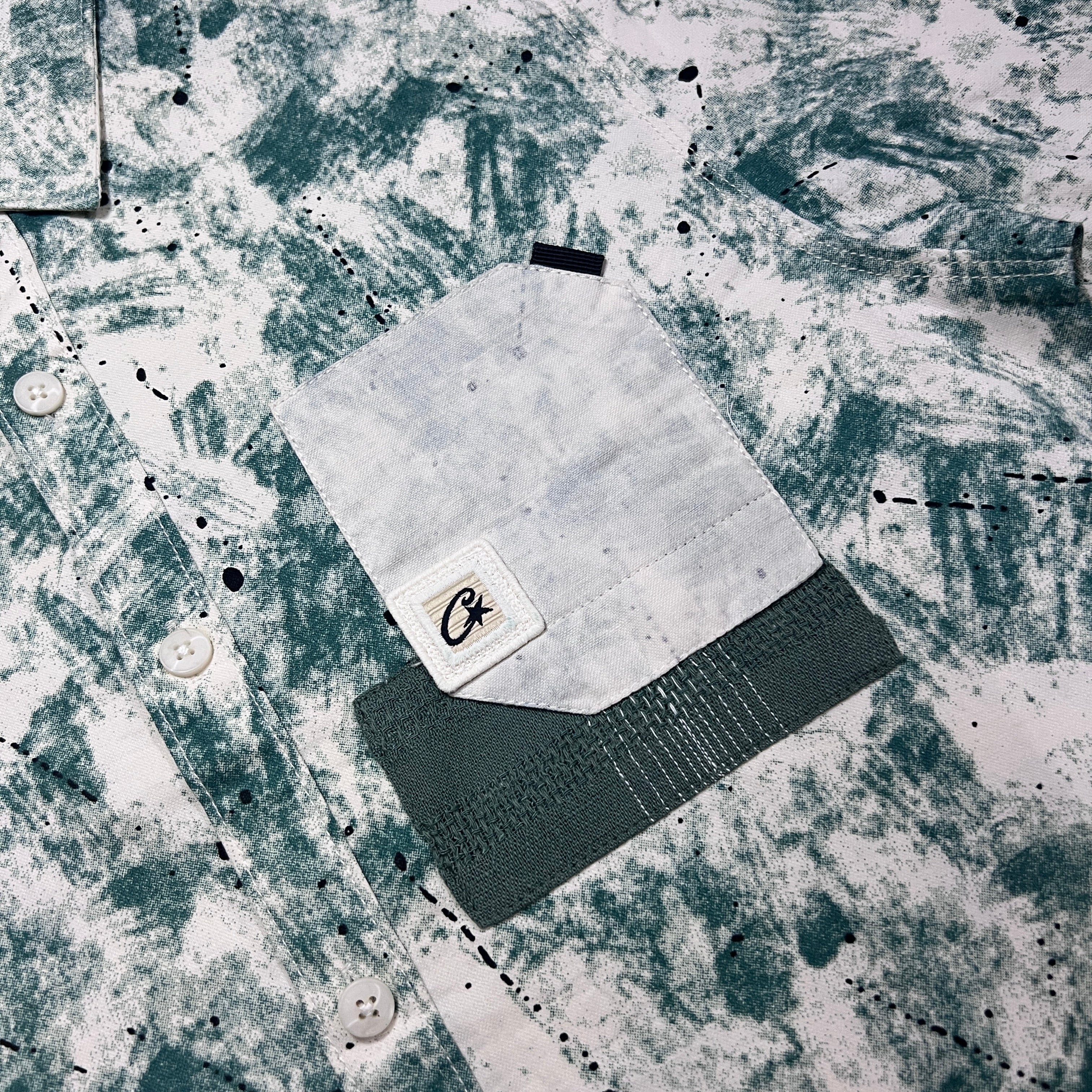 Scribble Printed Shirt - Green