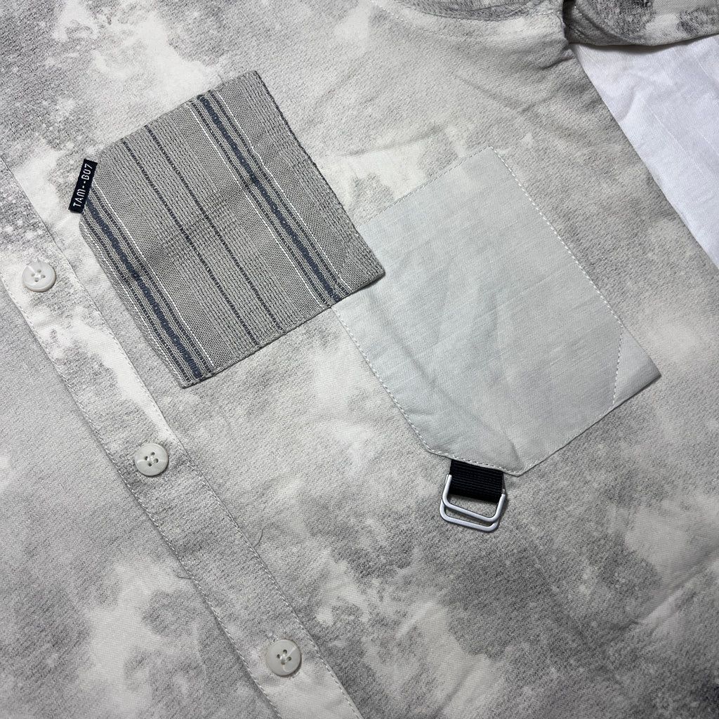 Smoke Printed Shirt - Light Grey