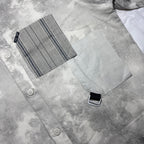 Smoke Printed Shirt - Light Grey