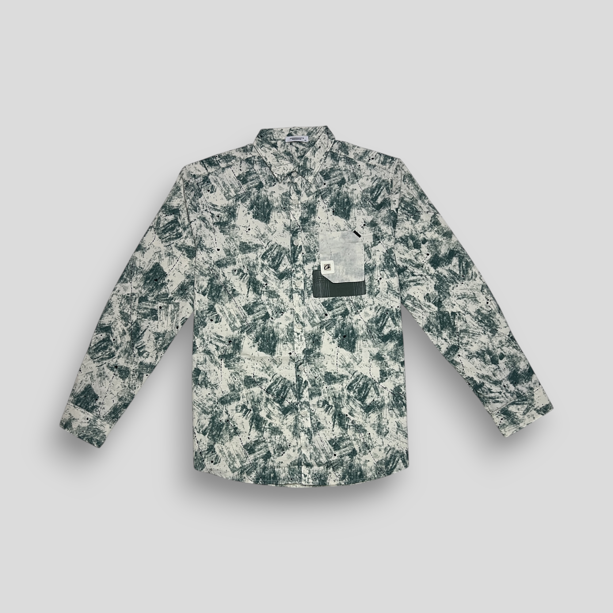 Scribble Printed Shirt - Green