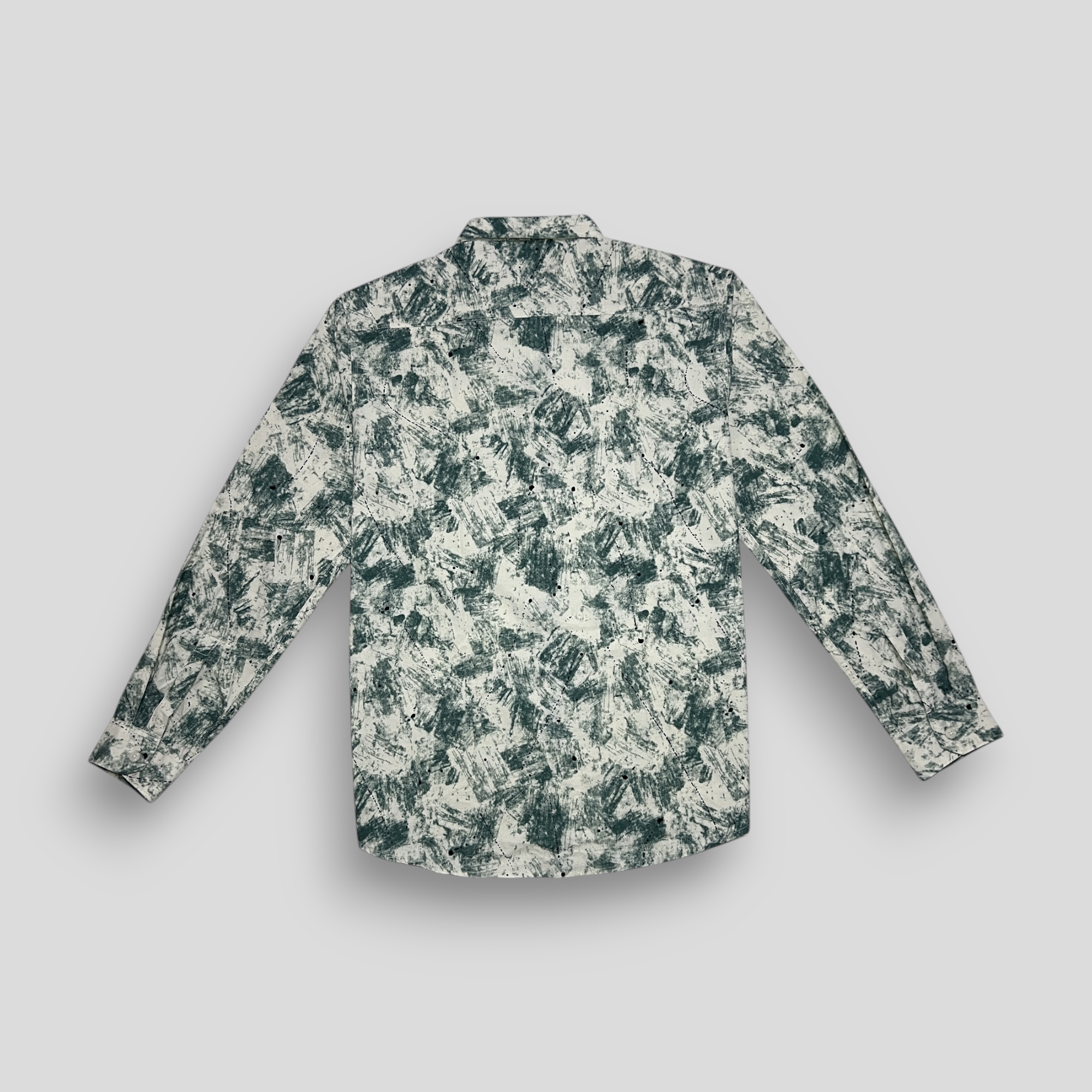 Scribble Printed Shirt - Green
