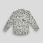 Scribble Printed Shirt - Light Grey