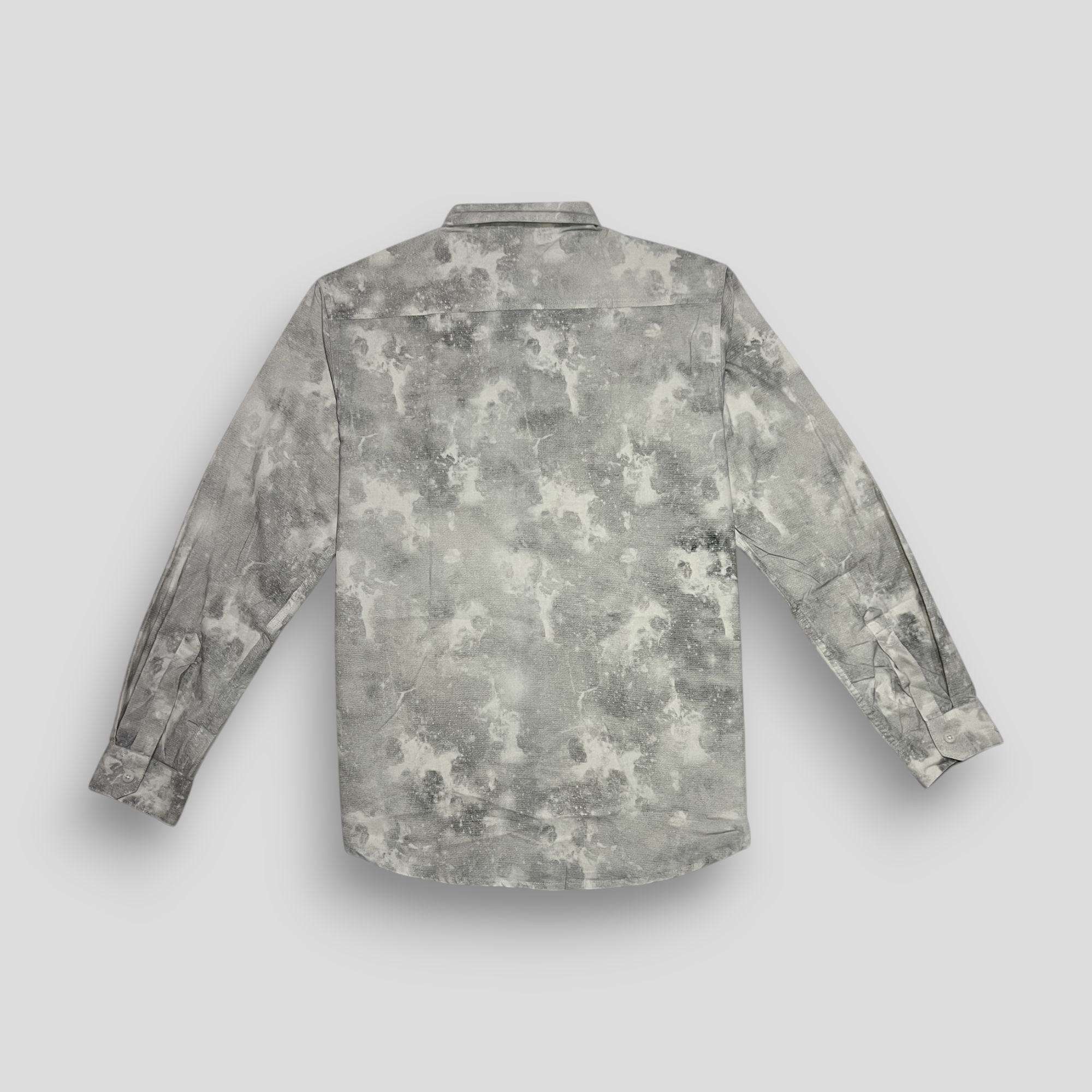 Smoke Printed Shirt - Light Grey