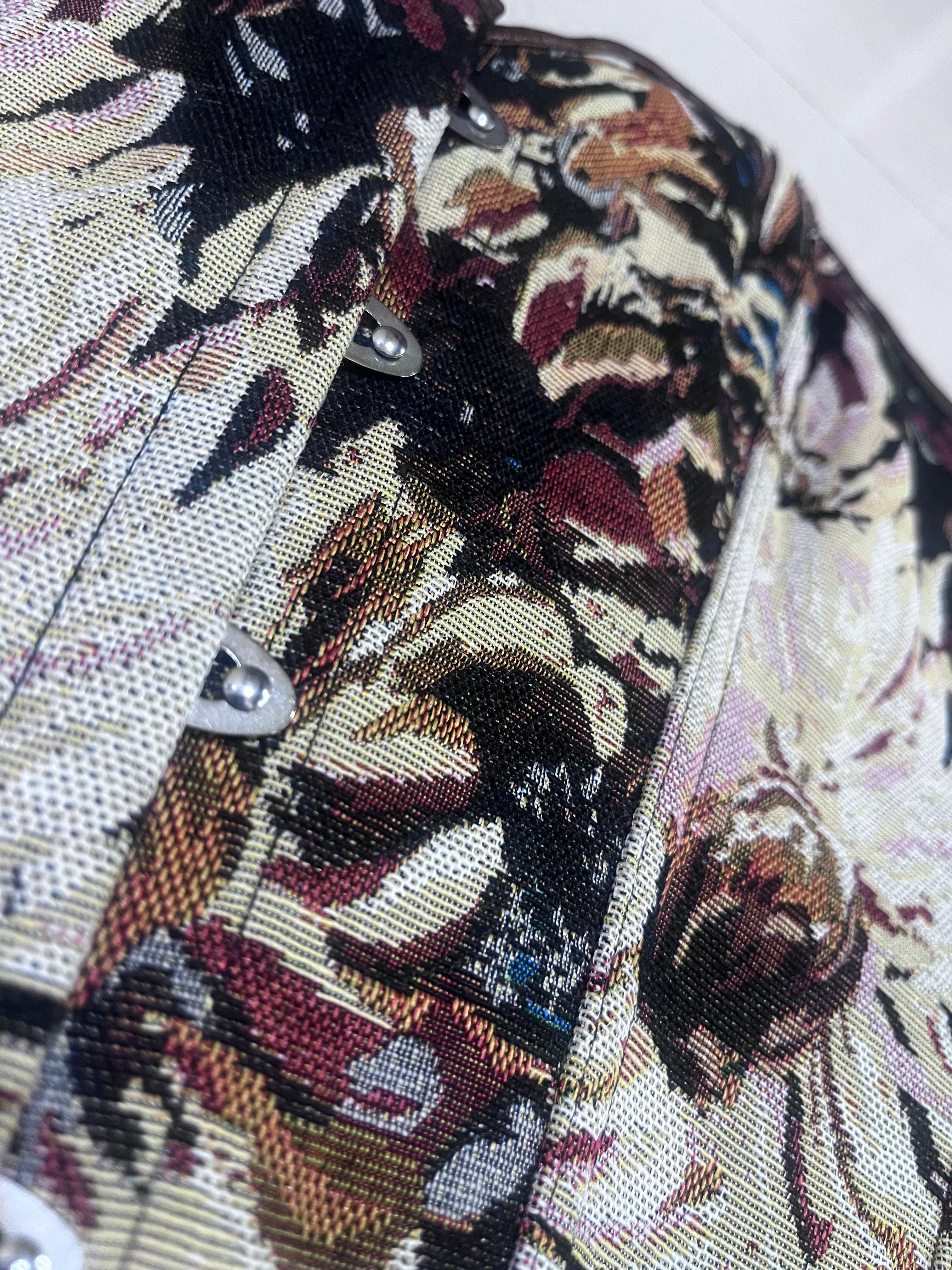 Antique Floral Brocade Corset Top