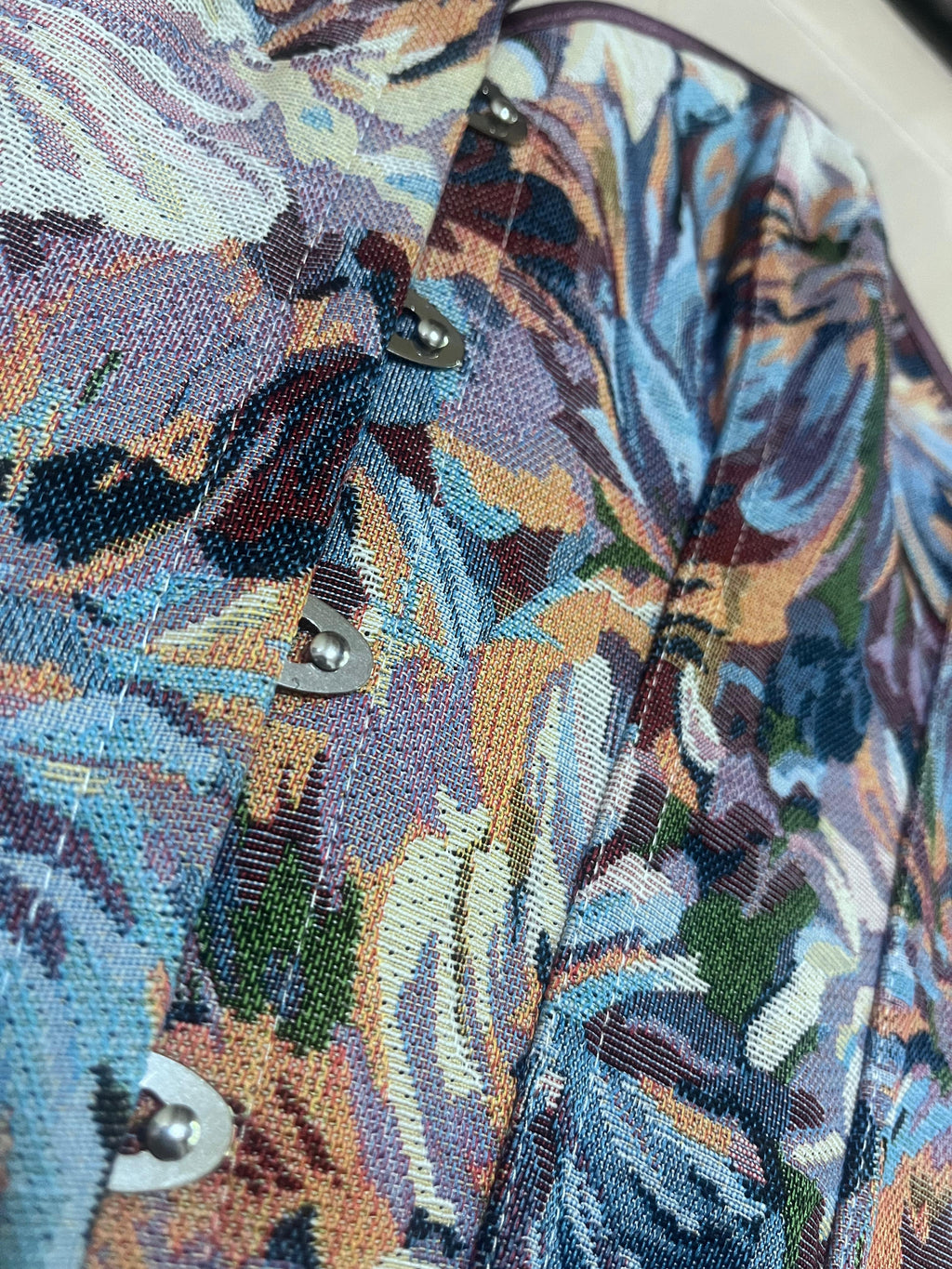 Antique Floral Brocade Corset Top