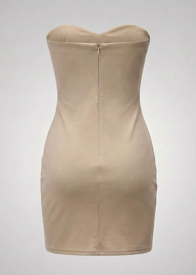 Luxe Contoured Strapless Cocktail Dress
