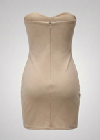 Luxe Contoured Strapless Cocktail Dress