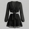 Romantic Two-Piece Tiered Skirt Set