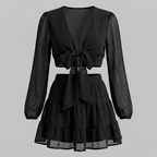 Romantic Two-Piece Tiered Skirt Set