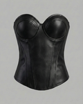 Iconic Faux Leather Corset Top