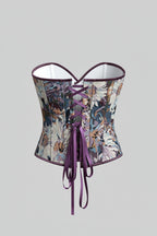 Antique Floral Brocade Corset Top