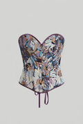 Antique Floral Brocade Corset Top