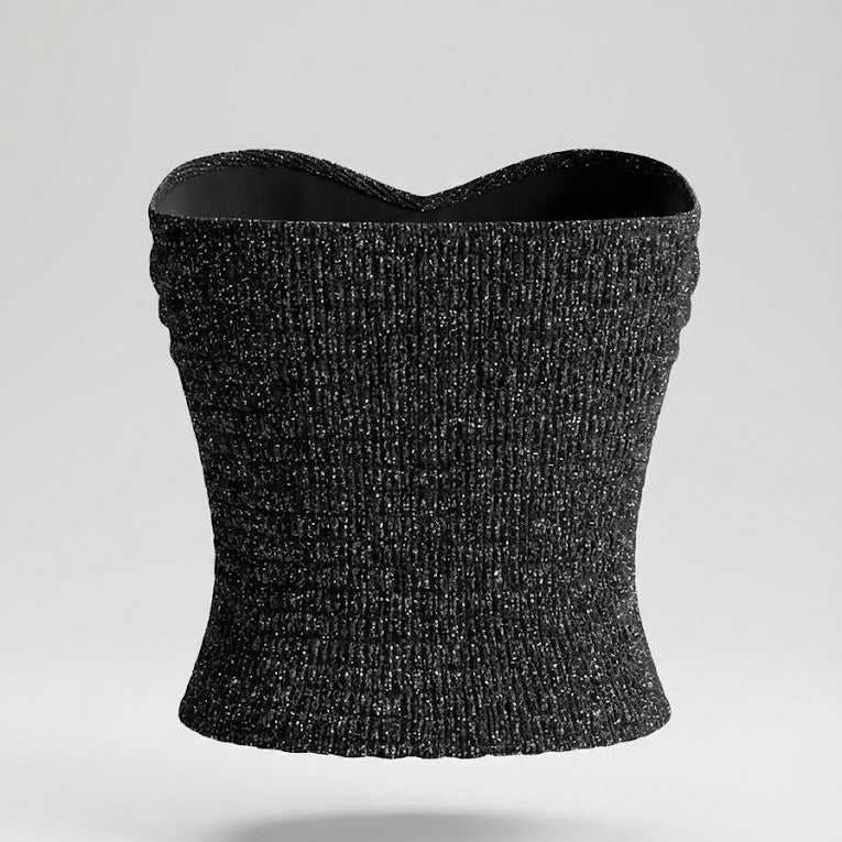 Midnight Aura Shimmer Bandeau Top