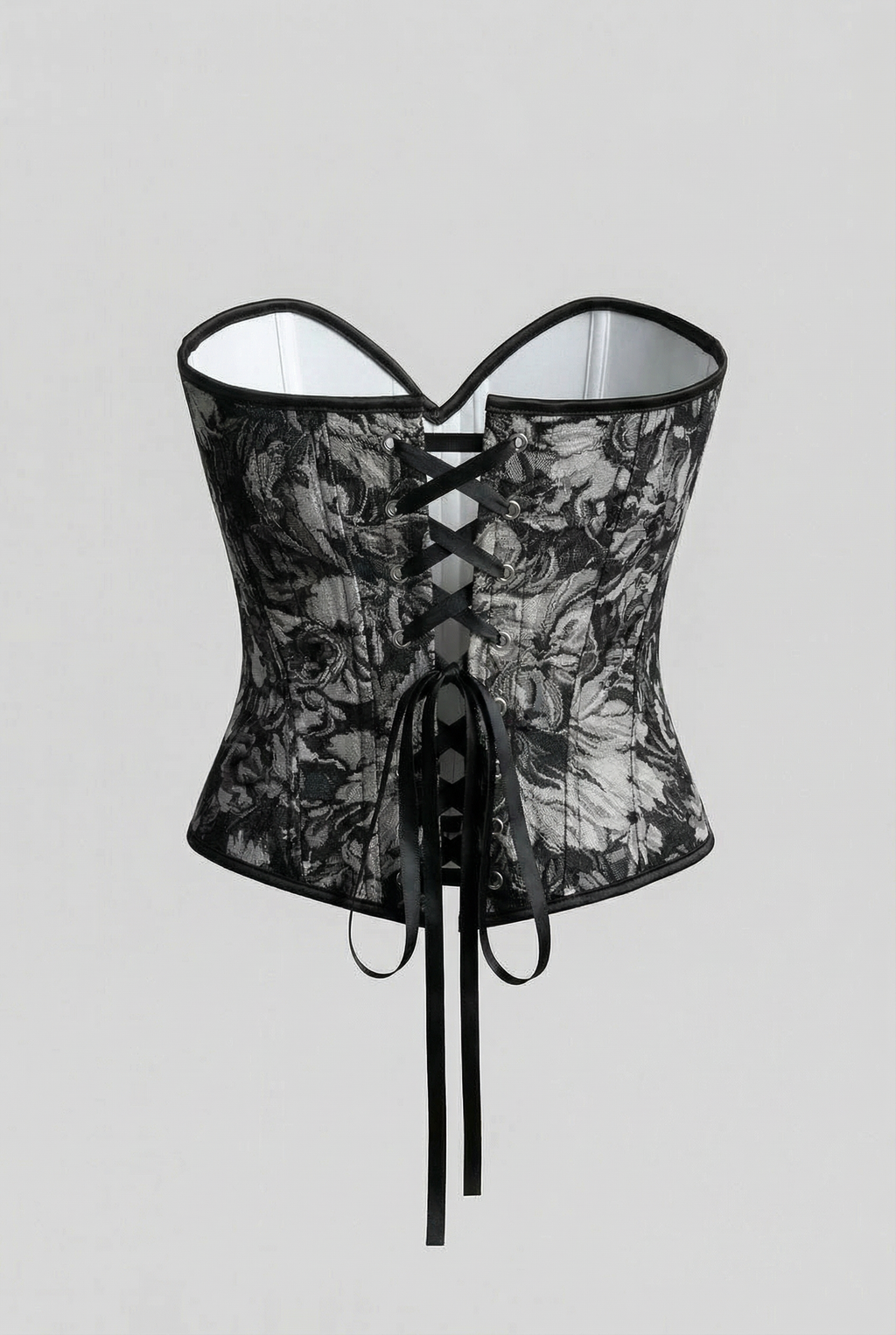 Antique Floral Brocade Corset Top