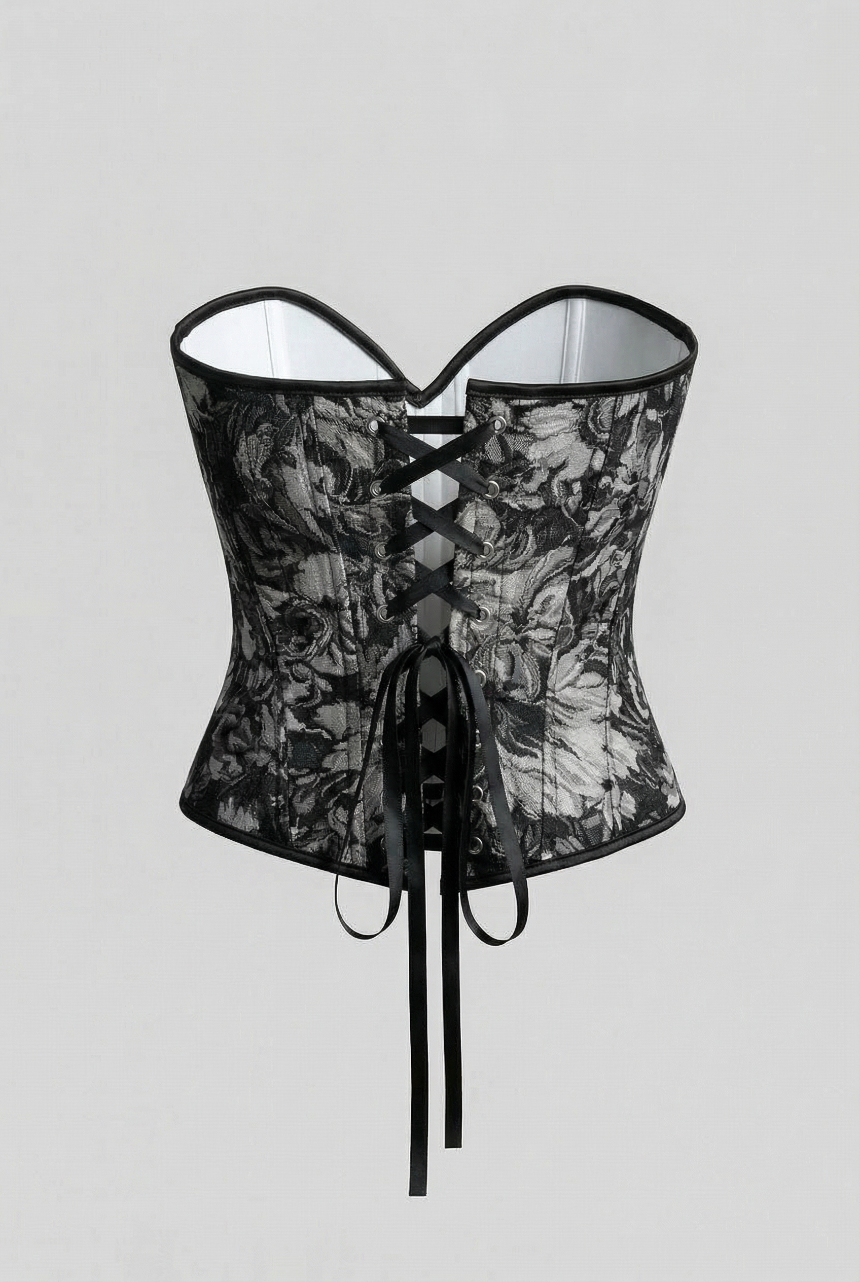 Antique Floral Brocade Corset Top