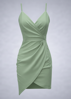 Ethereal V-Neck Wrap Dress