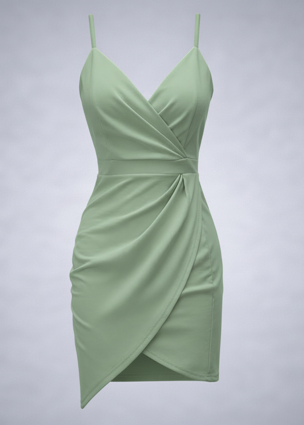 Ethereal V-Neck Wrap Dress