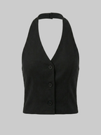 Modern Waistcoat Halter Top