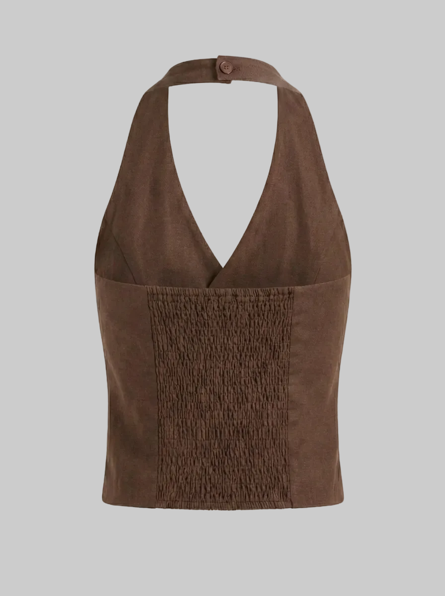 Modern Waistcoat Halter Top