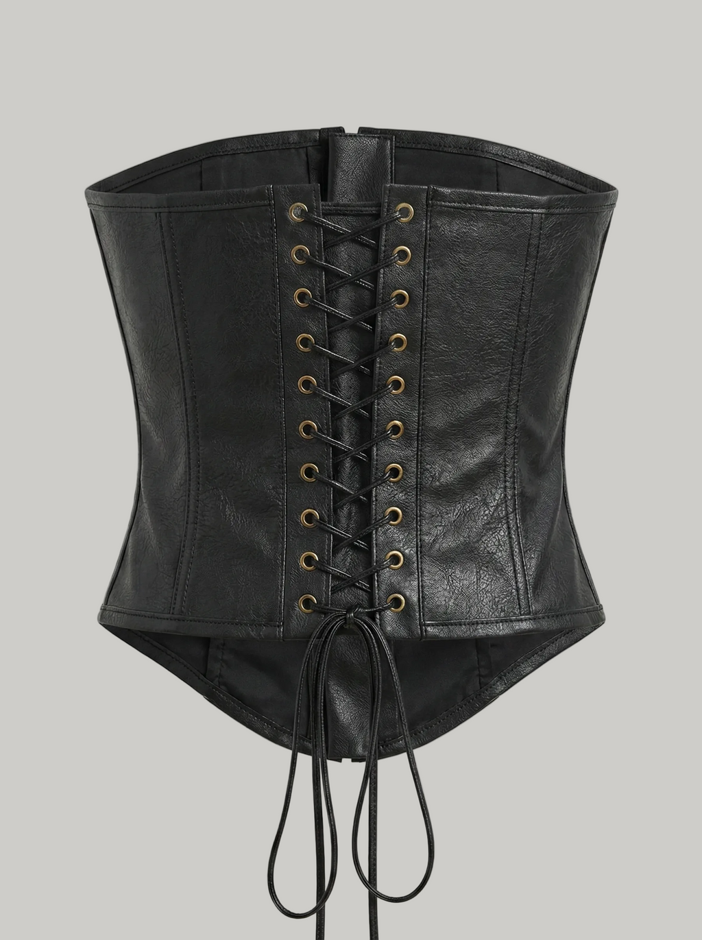 Downtown Chic Leather Corset