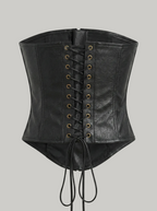 Downtown Chic Leather Corset