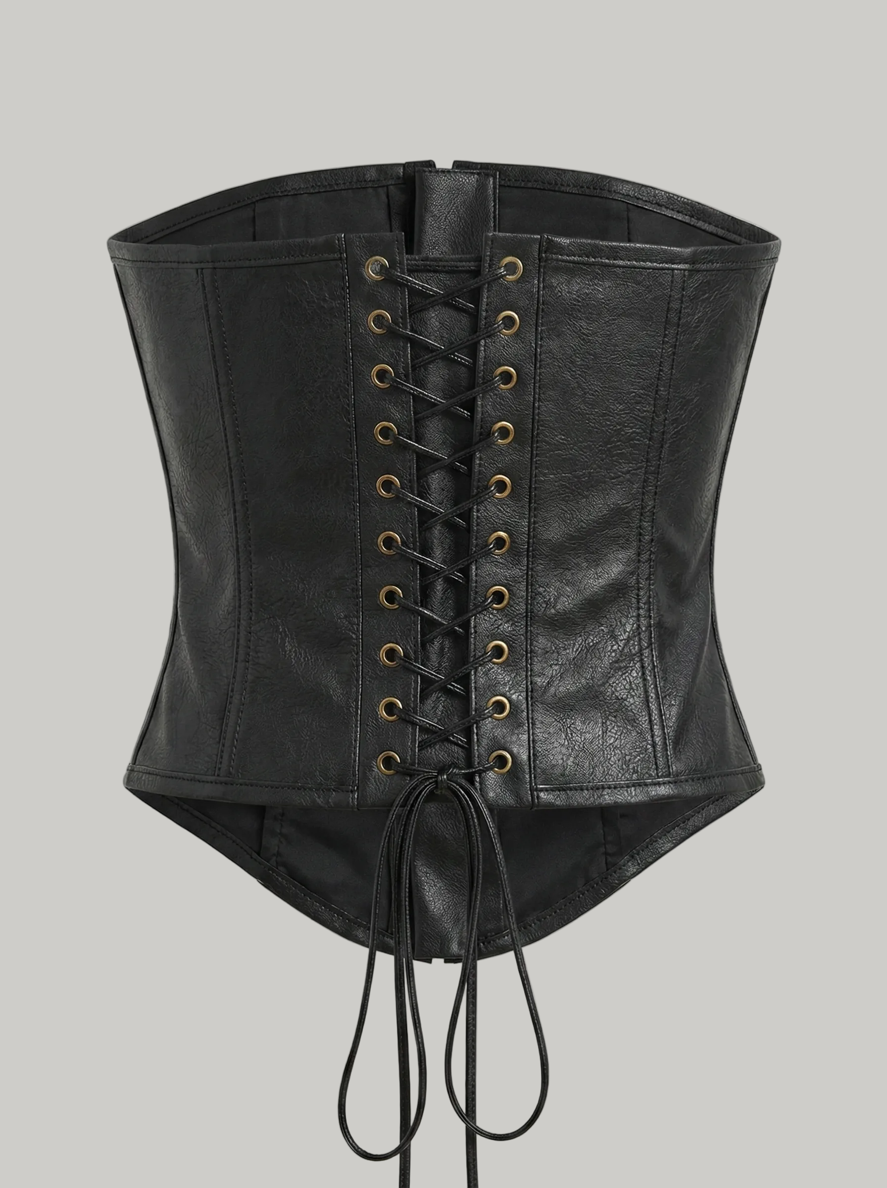 Downtown Chic Leather Corset