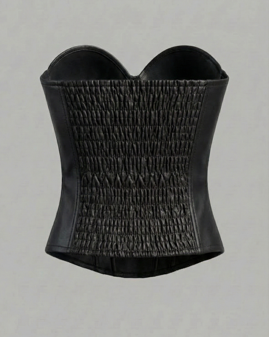 Iconic Faux Leather Corset Top