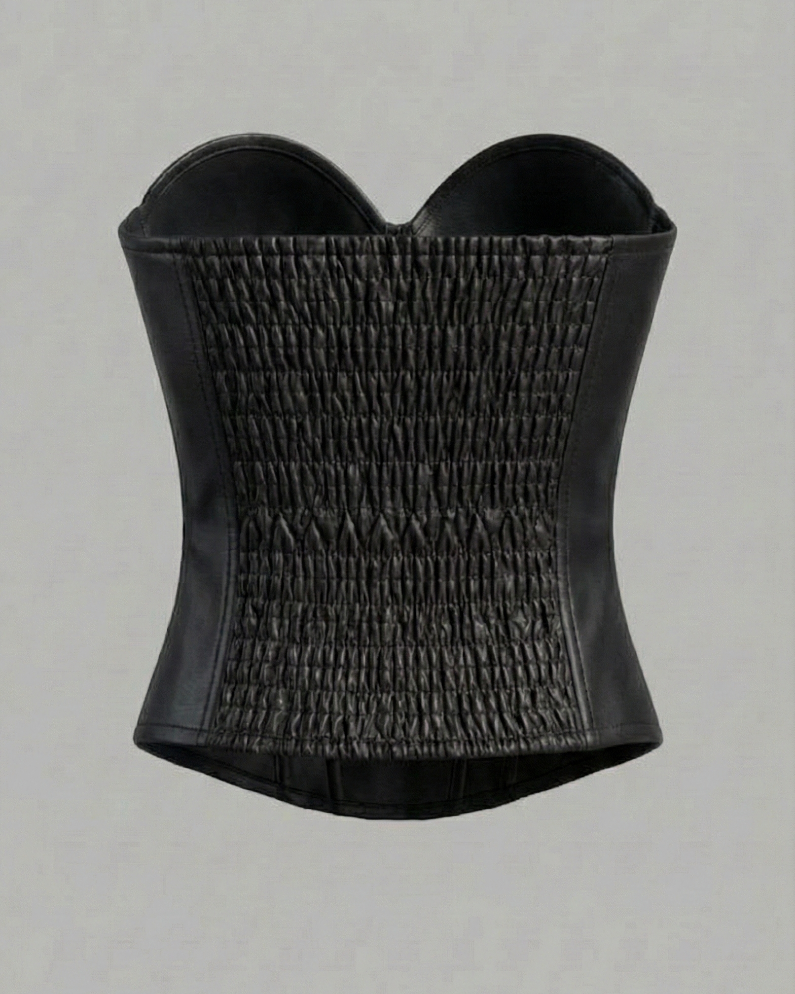 Iconic Faux Leather Corset Top