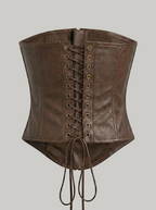 Downtown Chic Leather Corset