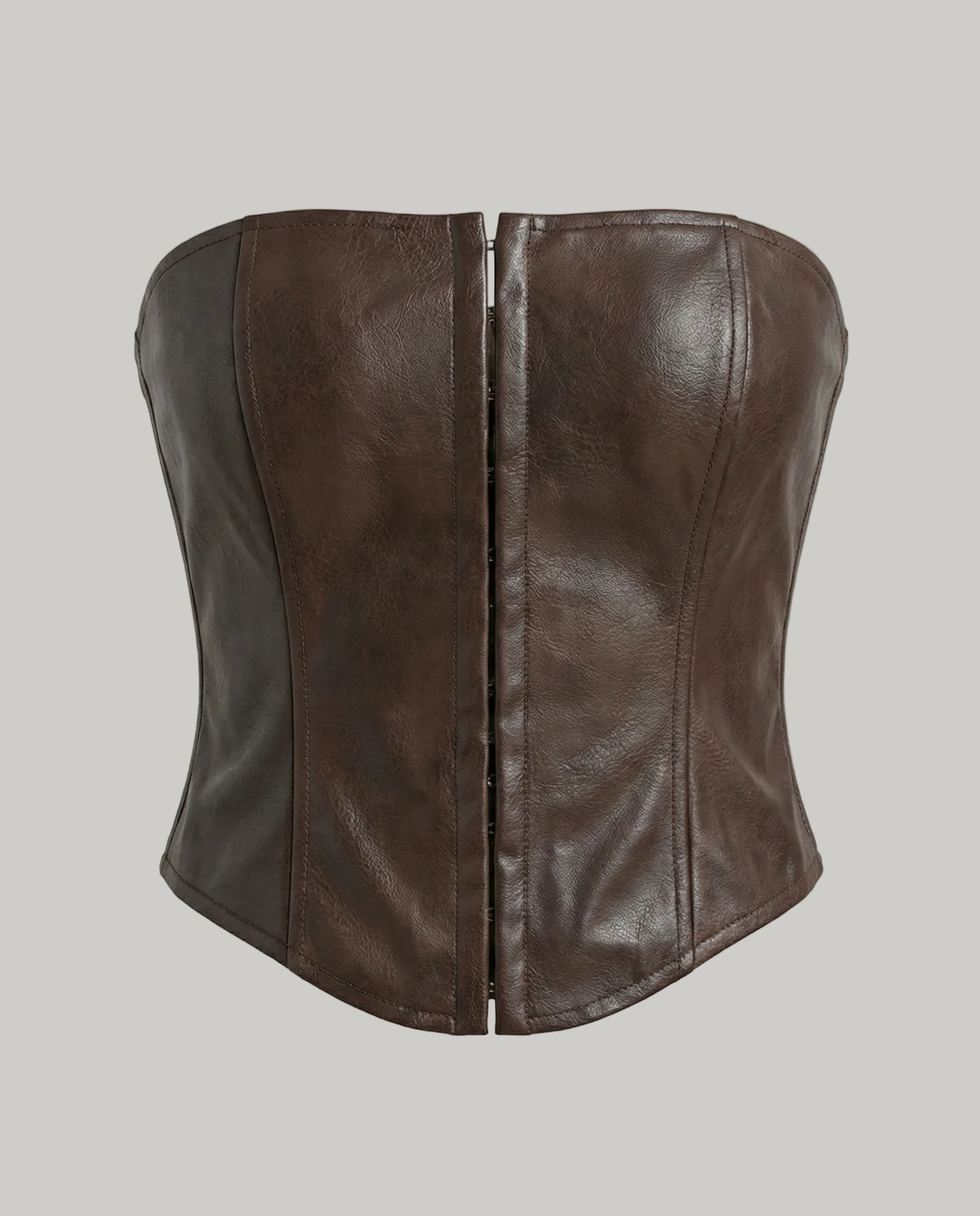 Downtown Chic Leather Corset