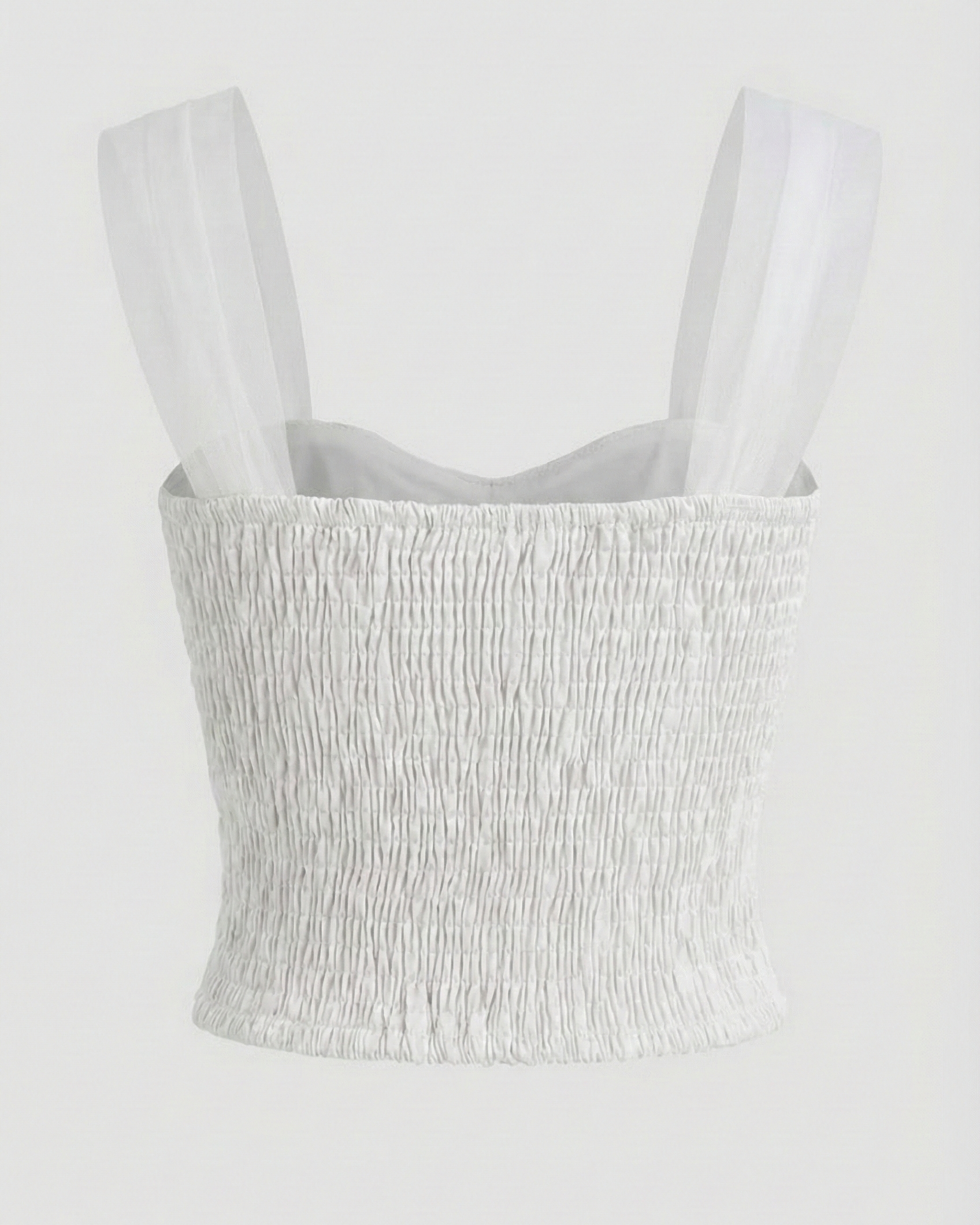 Fairycore Ruched Mesh Crop Top