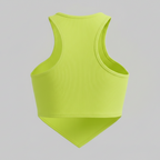 Crystal Studded V-Hem Halter Top