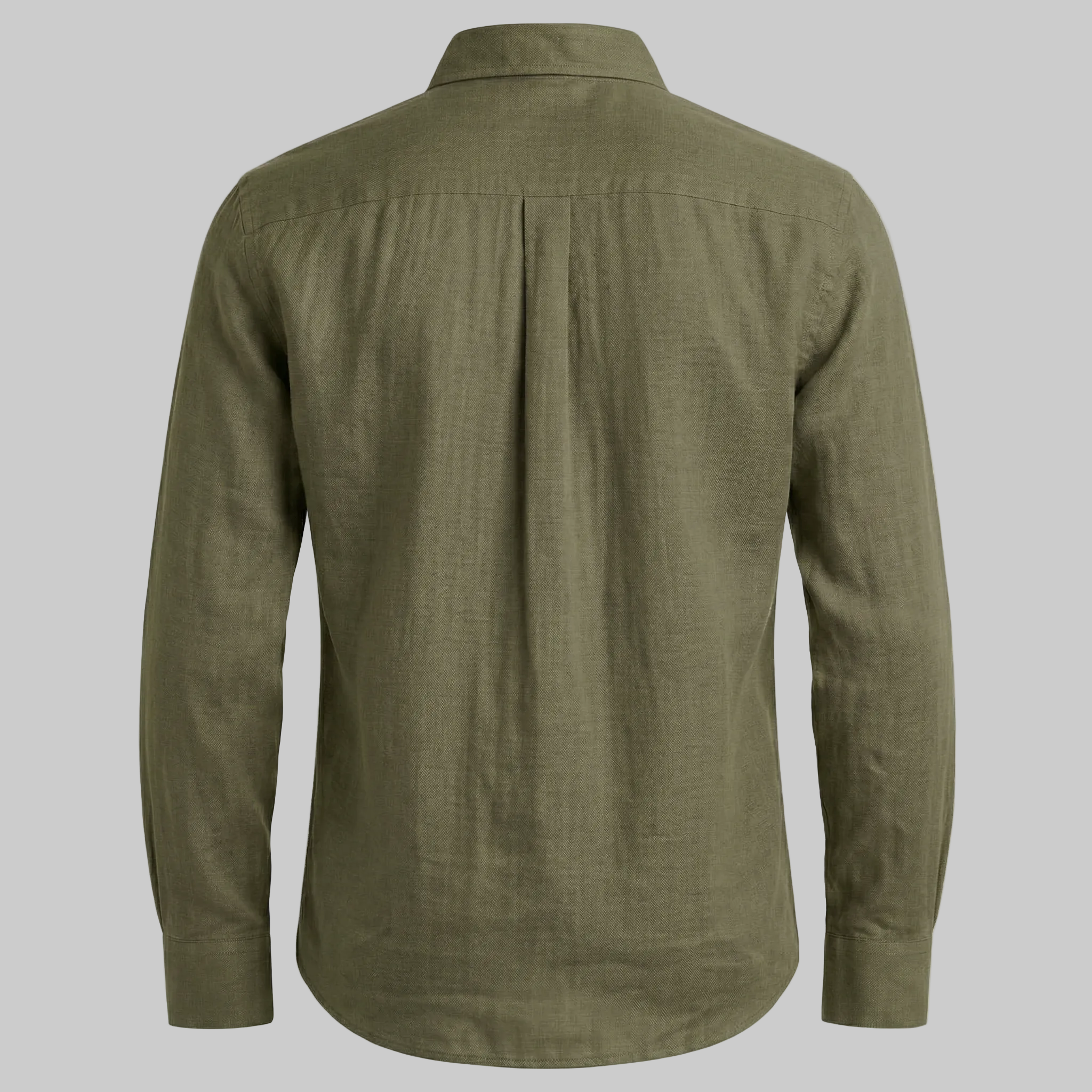 Green shirt on a white background