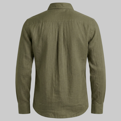 Green shirt on a white background