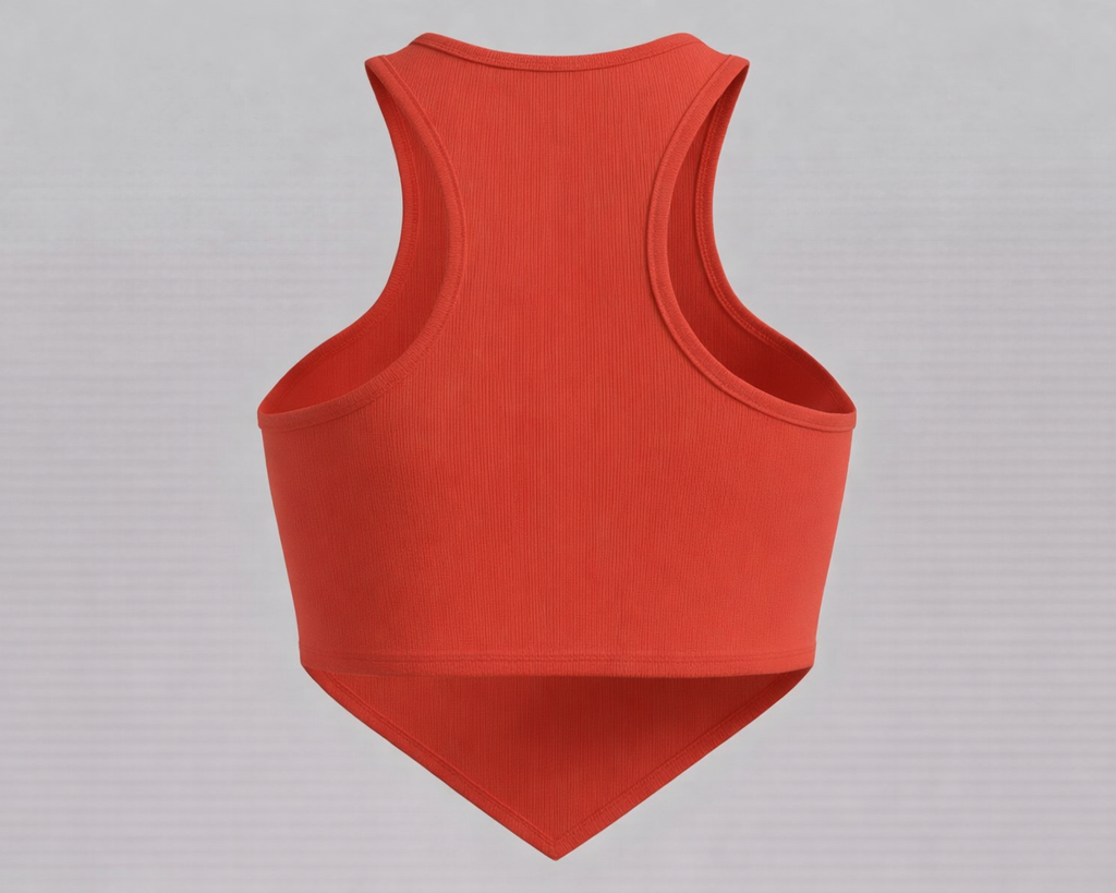 Crystal Studded V-Hem Halter Top