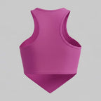 Crystal Studded V-Hem Halter Top