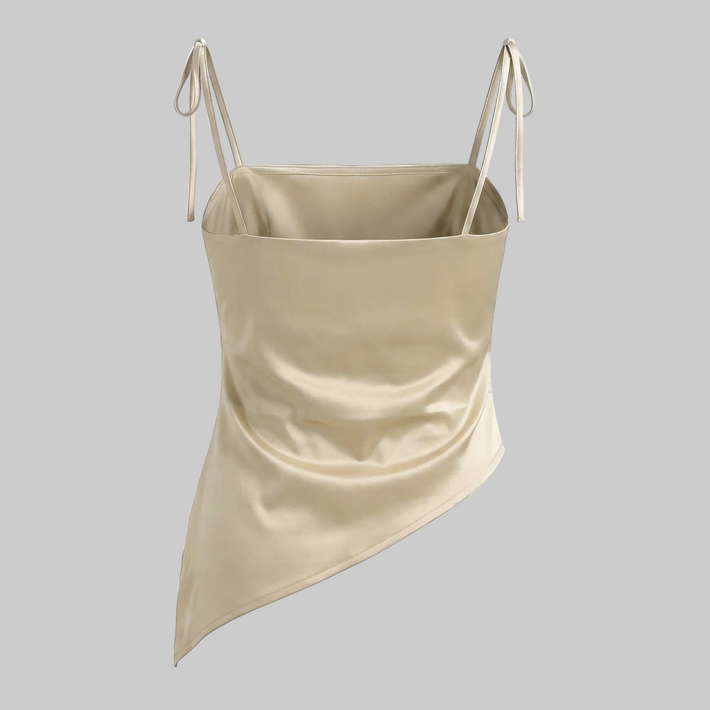 Tie-Strap Satin Cami Top