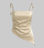 Tie-Strap Satin Cami Top