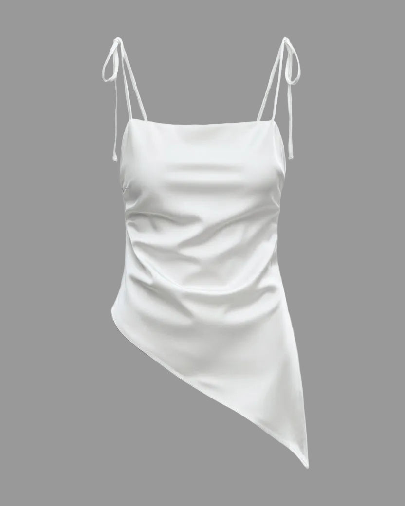 Tie-Strap Satin Cami Top